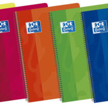 Oxford School Classic Fº Cuaderno Espiral Tapa Blanda 4x4 - 80 Hojas - Colores Vivos - Margen 4x4 - Ideal para Estudiantes