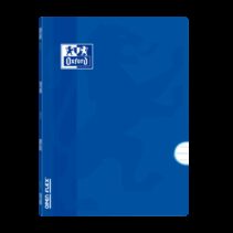 Oxford School Classic Openflex A4 - Tapa de Plastico Resistente - Libreta Grapada - 1 Linea con Margen - 48 Hojas - Color Azul