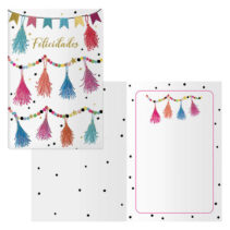 Dohe Pack de 6 Tarjetas de Felicitacion de Cumpleaños - 11.5x17cm - Impresas a Todo Color - Estampaciones con Pelicula de Color - Estampacion en Seco - Papel Offset Blanco de 300 gr