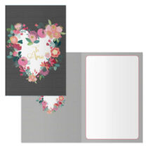 Dohe Pack de 6 Tarjetas de Felicitacion de San Valentin - 11.5x17cm - Impresion a Todo Color - Estampaciones con Pelicula de Color - Estampacion en Seco - Papel Offset Blanco de 300gr - Incluye Sobre de Color