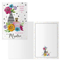 Dohe Pack de 6 Tarjetas de Felicitacion Dia de la Madre - 11.5x17cm - Impresas a Todo Color - Estampaciones con Pelicula de Color - Estampacion en Seco - Papel Offset Blanco de 300gr - Incluye Sobre de Color