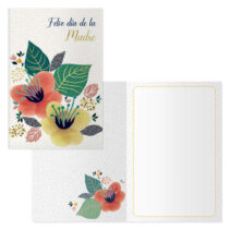 Dohe Pack de 6 Tarjetas de Felicitacion Dia de la Madre - 11.5x17cm - Impresas a Todo Color - Estampaciones con Pelicula de Color - Estampacion en Seco - Papel Offset Blanco de 300gr - Incluye Sobre de Color