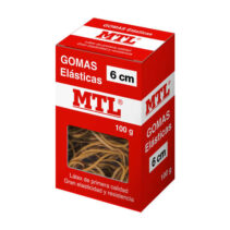 Dohe Goma de Borrar Resistente - 6cm de Longitud - Fabricada en Latex de Gran Elasticidad - Caja de 100gr