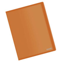 Dohe Carpeta con 20 Fundas Transparentes Soldadas A4 80mic - Tapa Flexible de Polipropileno - Color Naranja