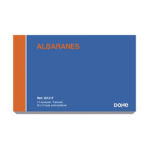 Dohe Talonario de Albaranes Cuarto Apaisado Triplicado 50 Hojas x 3 - Preimpresos a 2 Tintas en Papel Autocopiativo