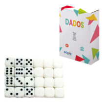 Dohe Coleccion de Dados Educativos - Dados con Puntos del 1 al 6 y Dados Blancos - Ideal para Conteo