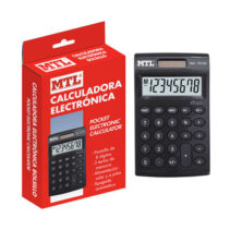 Dohe Calculadora Electronica de 8 Digitos - Alimentacion Solar y a Pilas - 3 Teclas de Memoria - Apagado Automatico - Formato Mini