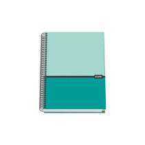 Dohe Cuaderno Espiral Tapa Dura A5 - 162x210mm - Cubierta Carton Forrado - Interior 100 Hojas Papel Offset 90g - Cuadricula 5mm - Espiral Metalico Negro