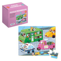 Dohe Puzzle Educativo para Niños - 30 Piezas - Doble Capa de Carton y Contrachapado - Estimula la Imaginacion y el Razonamiento