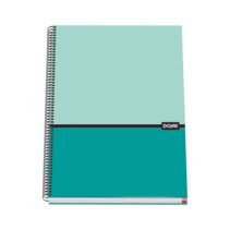 Dohe Cuaderno en Espiral de Tapa Dura A4 - 228x300mm - Cubierta en Carton Forrado con Papel Impreso a Todo Color y Plastificado Mate - Interior de 100 Hojas en Papel Offset de 90gr