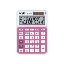 Dohe Calculadora Electronica de 12 Digitos - Funciones de Raiz Cuadrada y Mark Up - 4 Teclas de Memoria - Alimentacion Solar y a Pilas - Apagado Automatico - Teclas de Gran Formato