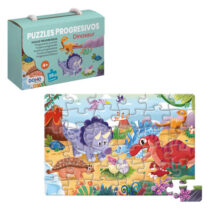 Dohe Puzzle Educativo para Niños - 36 Piezas - Doble Capa de Carton y Contrachapado - Estimula la Imaginacion y el Razonamiento - Colores y Dibujos Atractivos