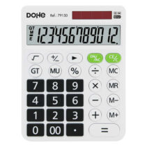 Dohe Calculadora de Sobremesa Grande 12 Digitos - Pantalla Reclinada - Teclas de Gran Formato - Raiz Cuadrada