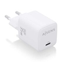 Aisens Cargador Gan 35W - 1xUSB-C PD3.0 QC4.0 - Color Blanco