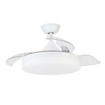 Orbegozo CP 122105 Ventilador de Techo Elegance - Potente Motor DC - Aspas Retractiles - Luz LED Regulable - Mando a Distancia - Funcion Reversible - Eficiencia Energetica