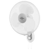 Orbegozo WF 0139 Ventilador de Pared Eficiente y Seguro - Aspas de 40cm - 3 Velocidades - Cabezal Multi Orientable - Rejilla de Proteccion - Potencia 45 W - Temporizador 2h