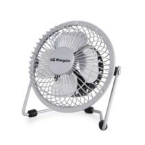 Orbegozo PW 1025 Mini Ventilador de Sobremesa - Potente y Silencioso - Conexion USB 2 en 1 - Aspas Metalicas de 10cm