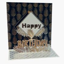 Pictura Tarjeta 3D Pop-Up - 16x16cm - Tematica Cumpleaños - Embolsada Individualmente en Celofan - Incluido Sobre Blanco - Papel con Certificacion FSC