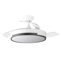 Orbegozo CP 134105 Ventilador de Techo Elegance Eficiente y Silencioso - Aspas Retractiles - Motor DC - Luz LED - Mando a Distancia - Sistema Reversible - Temporizador Programable