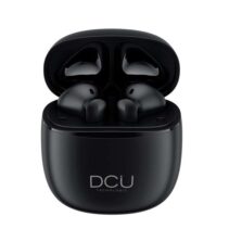 DCU Tecnologic Auriculares Mini Mate Bluetooth 5.1 - Libertad y Comodidad para tu Musica Favorita - Version V5.1 - Bateria de Larga Duracion - Altavoz 10mm - Rango Bluetooth 10m - Color Negro