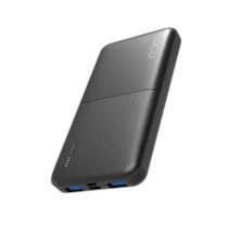 DCU Tecnologic Power Bank Carga Rapida 10000Mah - Triple Salida USB con Power Delivery 20W y Quick Charge 22.5W - Capacidad para Cargar tus Dispositivos Varias Veces - Color Negro