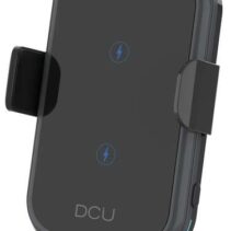 DCU Tecnologic Soporte de Movil con Carga Rapida Inalambrica 15W - Carga Rapida Inalambrica hasta 15W - Soporta Cargas de 10W