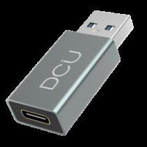 DCU Tecnologic Adaptador USB 3.0 a USB Tipo C Aluminio - Color Metal