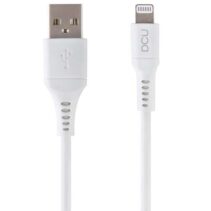 DCU Tecnologic Cable Lightning - 1m - Conector C89 - Conductor de Cobre - Color Blanco