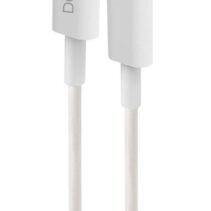 DCU Tecnologic Cable USB Tipo C a Lightning - 1m - Conectores Duraderos - Color Blanco