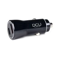 DCU Tecnologic Cargador de Coche QC 3.0 + Power Delivery 18W - Carga Rapida en Movimiento - Entrada DC12V/24V - Salida USB Quick Charge y Tipo-C Power Delivery - Color Negro