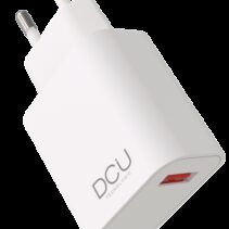 DCU Tecnologic Cargador USB Compacto 3.0 18W - Carga Rapida - Color Blanco