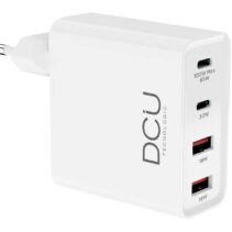 DCU Tecnologic Cargador Gan USB Tipo C 100W - Carga Rapida - Color Blanco