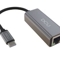 DCU Tecnologic Adaptador USB C - RJ45 Gigabit Ethernet 1000Mbps - Color Metal