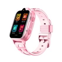 DCU Tecnologic Smartwatch Kids 4G - Video Llamadas - Localizacion en Tiempo Real - Chat de Voz - Monitoreo del Sueño - Juego de Matematicas - Resistente al Agua - Color Rosa