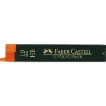 Faber-Castell 9069 Pack de 12 Minas Super-Polymer para Portaminas 1.0 HB - Resistentes y Suaves