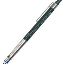 Faber-Castell TK-Fine Vario L Portaminas HB 0.7mm - Con Goma de Borrar - Clip de Metal - Color Verde