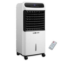 Muvip Climatizador 12 Litros 80W High Power - 3 Velocidades - Pantalla LED - Temporizador - Caudal de Aire 600m3/h - Mando a Distancia