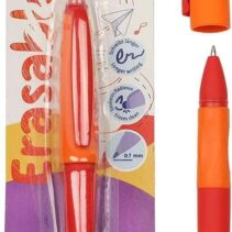 Pelikan Roller Erase 2.0 Boligrafo Trazo 0.7mm - Empuñadura Ergonomica - Larga Duracion de la Tinta - Diseño Fresco y Divertido - Color Rojo