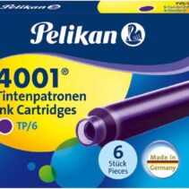 Pelikan Caja de 6 Cartuchos 4001 TP/6 - Compatible con Plumas Estilograficas Pelikan - Color Violeta