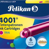 Pelikan Caja de 6 Cartuchos 4001 TP/6 - Tamaño Estandar - Color Rosa