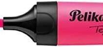 Pelikan Subrayador Textmarker 490 - Base de Agua - 3 Anchos de Trazo - Color Rosa Fluoresencete