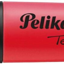 Pelikan Subrayador Textmarker 490 - Base de Agua - 3 Anchos de Trazo - Color Rojo Fluorescente