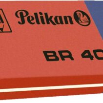 Pelikan Caja de 40 Gomas BR40 - Doble Funcion para Tinta y Lapiz - Alta Calidad - Resistente - Precision en el Borrado - Color Azul/Rojo