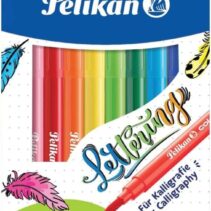 Pelikan Caja de 10 Rotuladores Brushpen - Punta de Pincel - Lavables