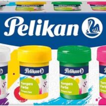 Pelikan Set de 6 Tempera Escolar - Botes 25ml - Facil de Mezclar - Ideal para Proyectos Escolares