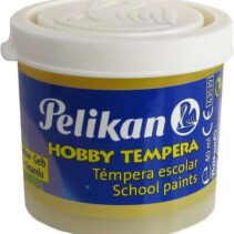 Pelikan Tempera Escolar Frasco 40ml - Facil de Lavar - Ideal para Actividades Escolares - Color Amarillo