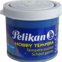 Pelikan Tempera Escolar Frasco 40ml - Facil de Lavar - Ideal para Actividades Escolares - Color Azul