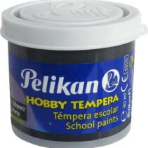 Pelikan Tempera Escolar Frasco 40ml - Facil de Lavar - Ideal para Proyectos Escolares - Color Negro