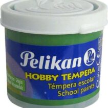 Pelikan Tempera Escolar Frasco 40ml - Facil de Lavar - Ideal para Actividades Escolares - Color Verde