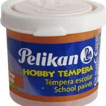 Pelikan Tempera Escolar Frasco 40ml - Facil de Lavar - Ideal para Actividades Escolares - Color Naranja